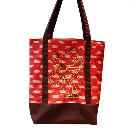 13 x 15 Inch Cotton Ikkat Shoulder Bag