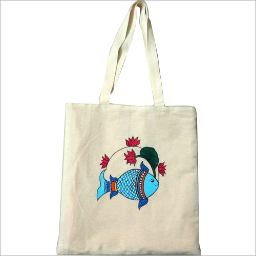 Ladies Handicraft Canvas Designer Tote Bag Size: Different Available