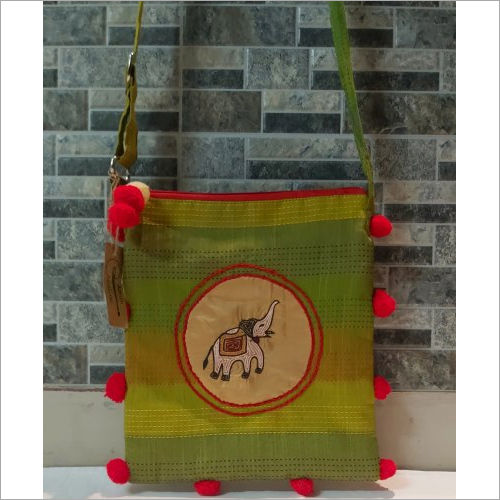 Green Handicrafts Handmade Designer Sling Bag