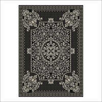 Black Color Chenille Carpet