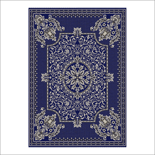 Blue Color Chenille Carpet