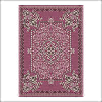 Pink Color Chenille Carpet