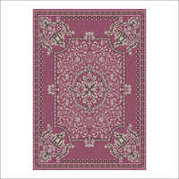 Pink Color Chenille Carpet