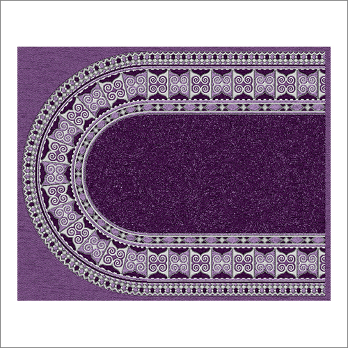 Purple Color Chenille Sofa Cover