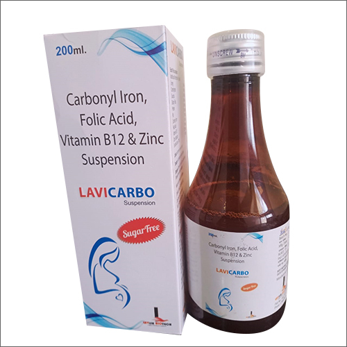 200ml Carbonyl Iron Folic Acid Vitamin B12 And Zinc Suspension