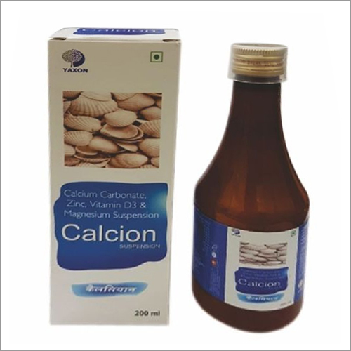 200 ML Calcium Carbonate Zinc Vitamin D3 And Magnesium Suspension
