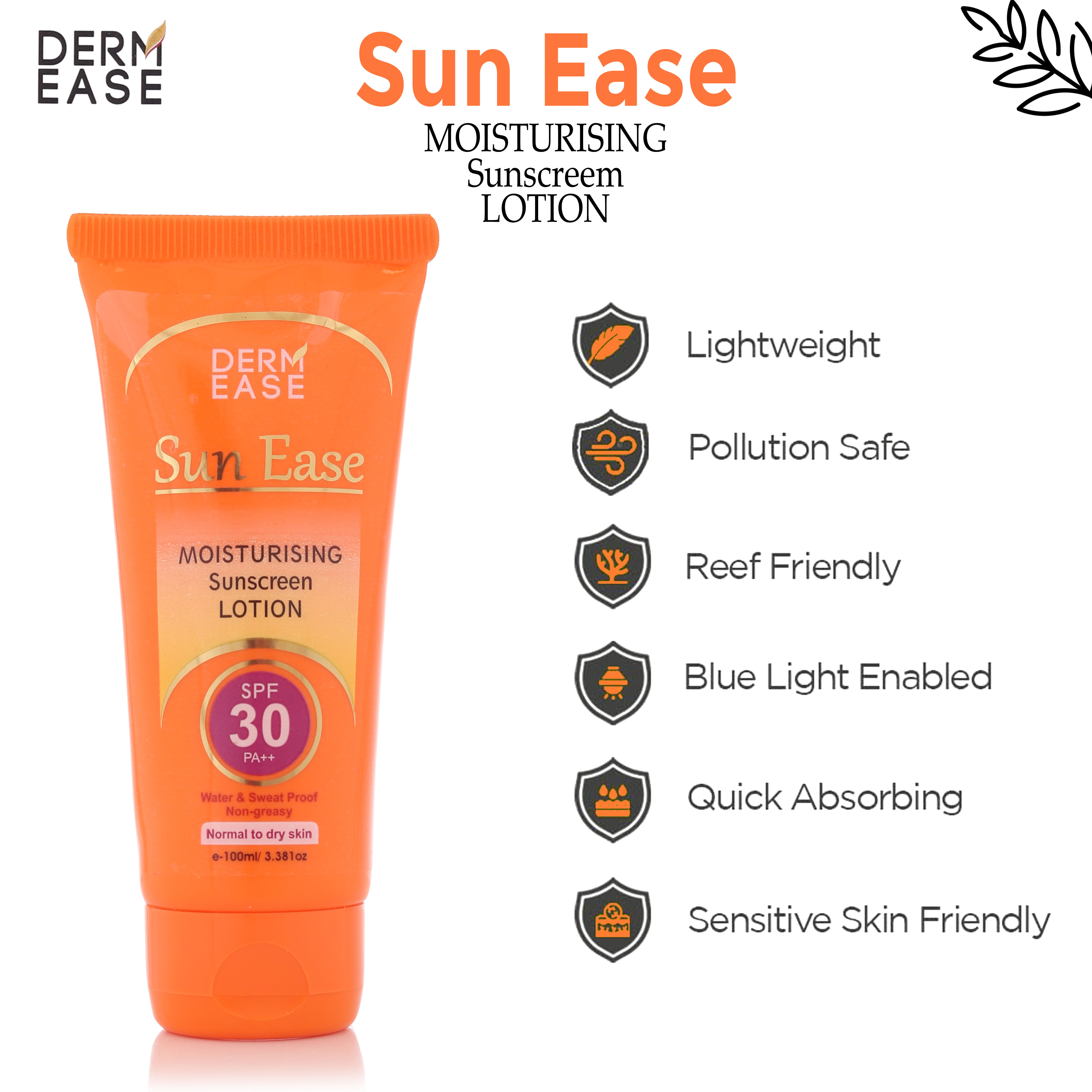 Cream Moisturising Sunscreen Lotion Spf 30-50