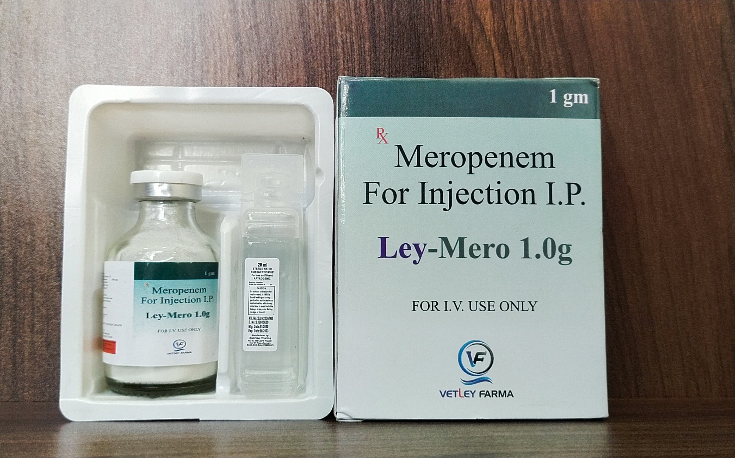 Meropenem for Injection 1 g in PCD pharma Franchise