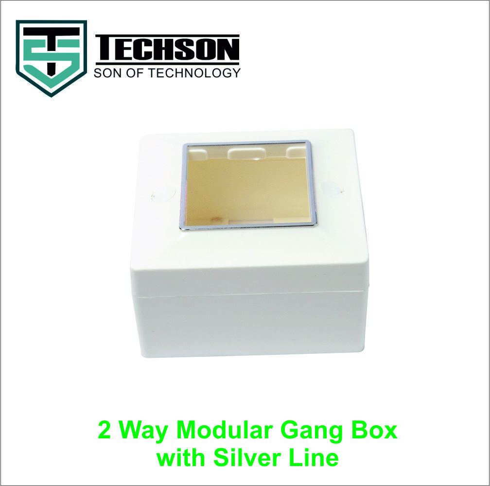 2 way Modular GangBox with Silver line