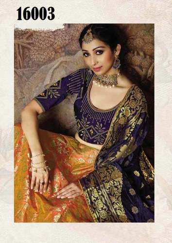 Taahira Jacquard Lehenga Catalogue Manufacturer
