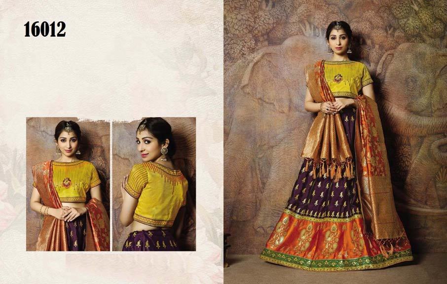 Taahira Jacquard Lehenga Catalogue Manufacturer