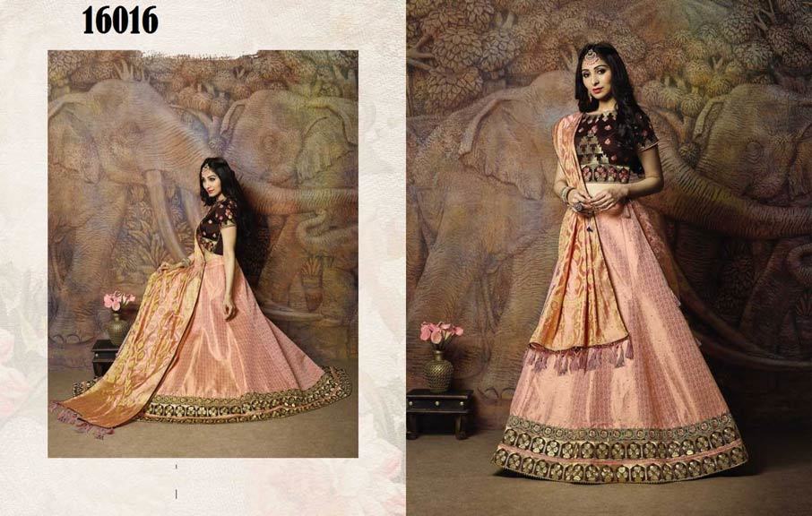 Taahira Jacquard Lehenga Catalogue Manufacturer