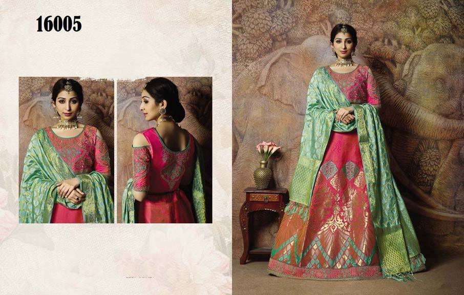 Taahira Jacquard Lehenga Catalogue Manufacturer