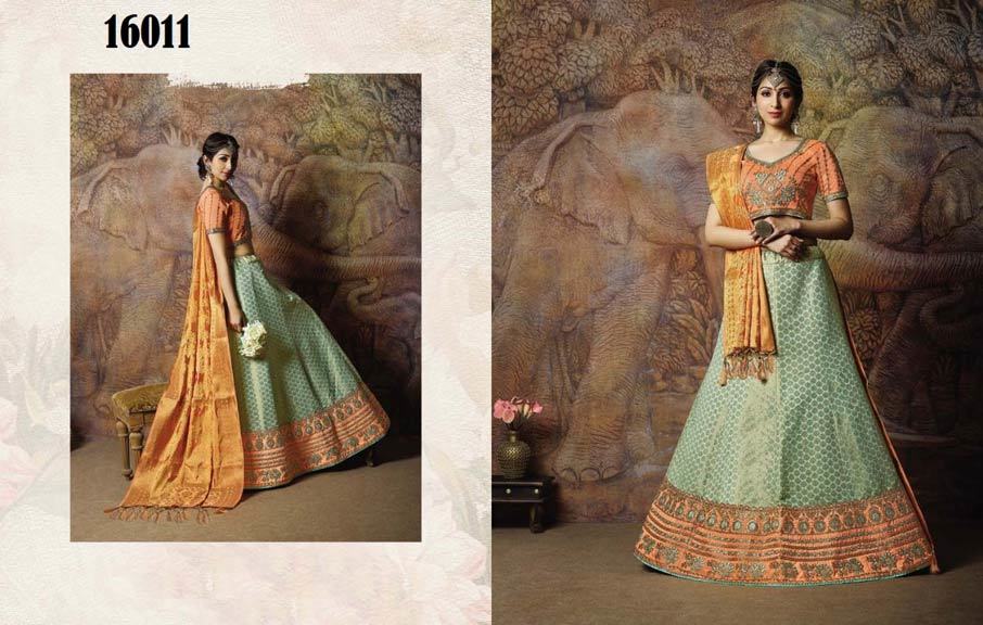 Taahira Jacquard Lehenga Catalogue Manufacturer