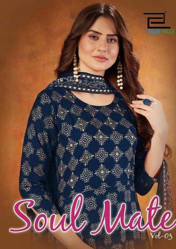 Soul Mate Vol  3 Rayon Kurti Catalogue Set