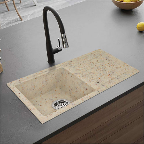 Beige Status Rayon Quartz Kitchen Sink