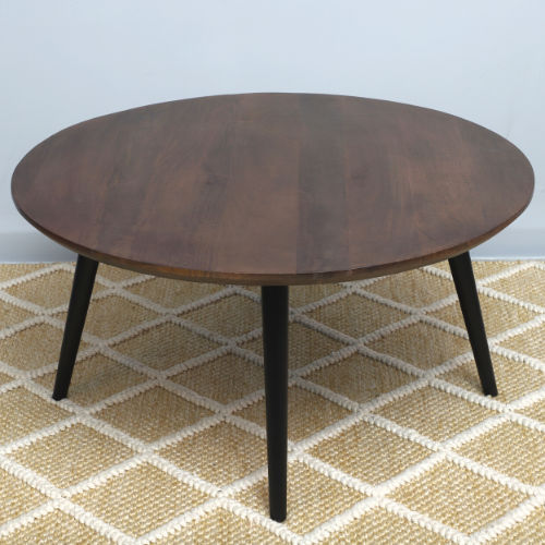 Flat Solid Wood Round Coffee table