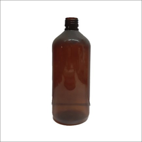 Plastic 500Ml Screw Cap Amber Pet Bottle