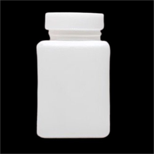 White 15T Plastic Square Tablet Bottle