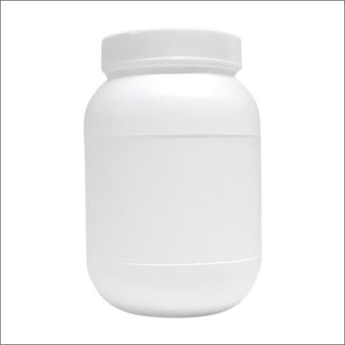 1 Ltr Milky Plastic Round Jar Bottle