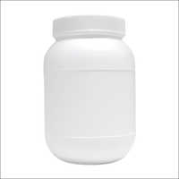 1 Ltr Milky Plastic Round Jar Bottle