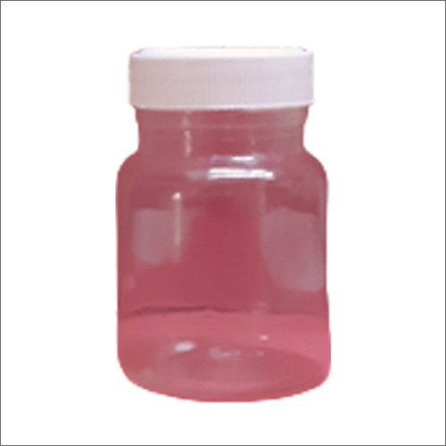 Transparent And White 100Gm Round Shape Honey Pet Bottle