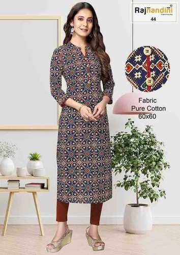 Rajnandini Print Vol  17 Straight Cotton Kurtis Set