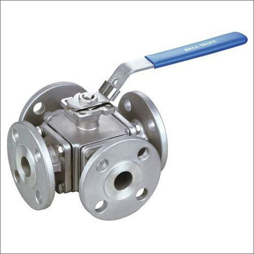 4 Way Flanged Ball Valve