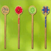 Biodegradable Wooden Coffee Stirrers With Printed Logo