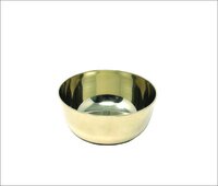 Bronze Round Kitchen Bowl - 10.5x10.5x6 Cms, Gold Polished Finish | Made Of Metal Bronze Alloy, Weighs 350 Grams, Elegant Round Shape