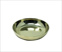 Bronze Bowl With Spoon - Metal Dessert Plate For Serving Sweets | Elegant Bronze Finish, Perfect For Entertaining And Displaying Desserts