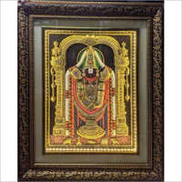 18x24 Inches Wooden Tirupati Balaji 3D Painting