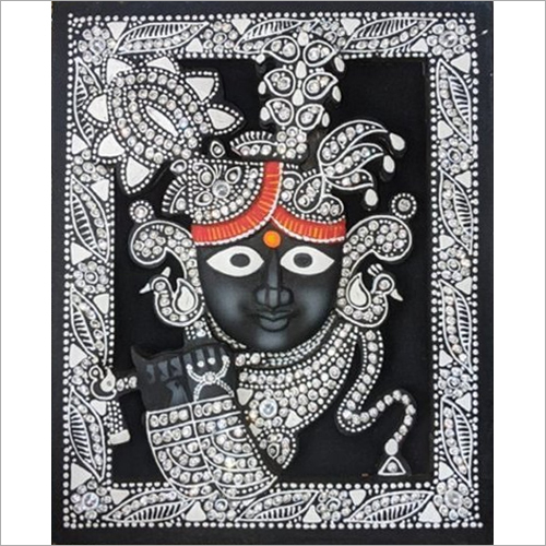 Multicolor Bihari Ji 3D Painting