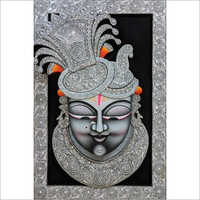 24x36 Inches Wooden Shrinath Ji 3D Painting