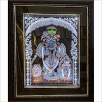 18x24 Inches Wooden  Bihari Ji Inches 3D Wall Painting