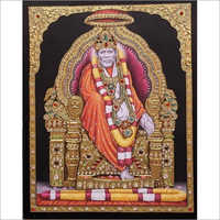 16x20 Inch Saibaba Tanjore Painting