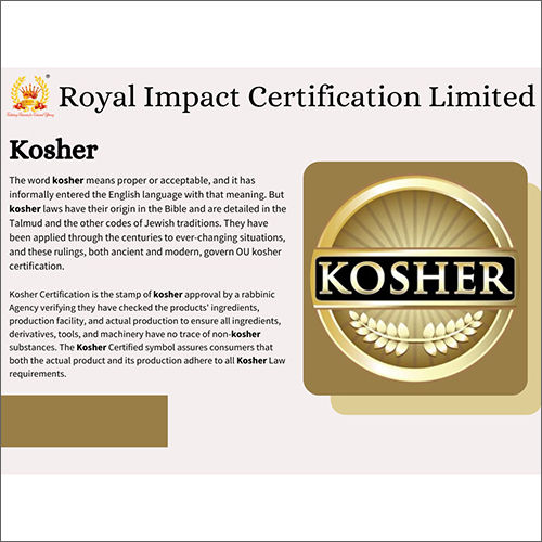 Kosher Certification Services