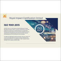 ISO 9001-2015 Certification Services