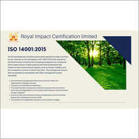 ISO 14001-2015 Certification Services