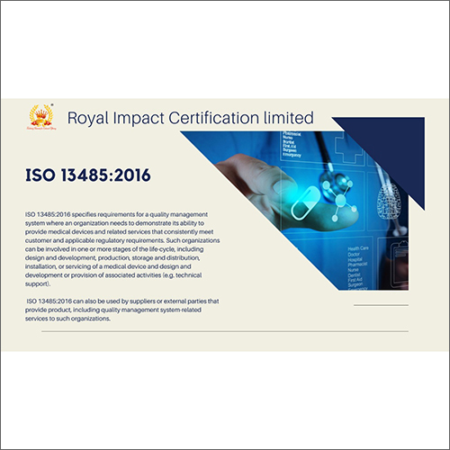 ISO 13485-2016 Certification Services