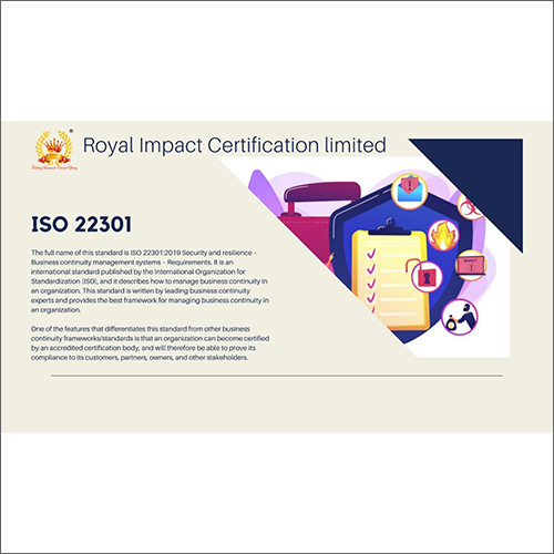 ISO 22301 Certification Services