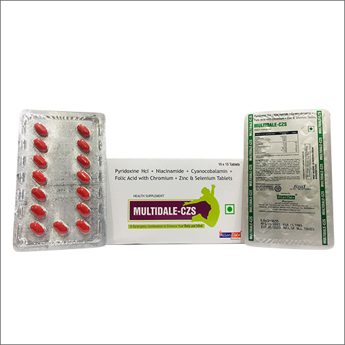 Pyridoxine Hcl Niacinamide Cyanocobalamin Folic Acid With Chromium Zinc and Selenium Tablets