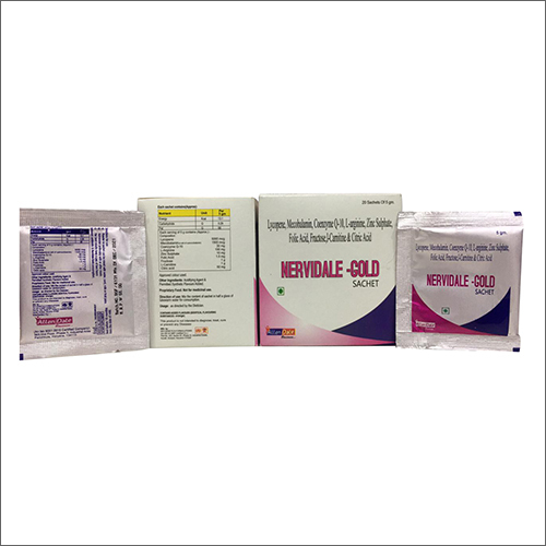 Lycopene Mecobalamin Coenyme Q-10 L-Arginine Zinc Sulphate Folic Acid Fructose I-Carnitine And Citric Acid Sachet