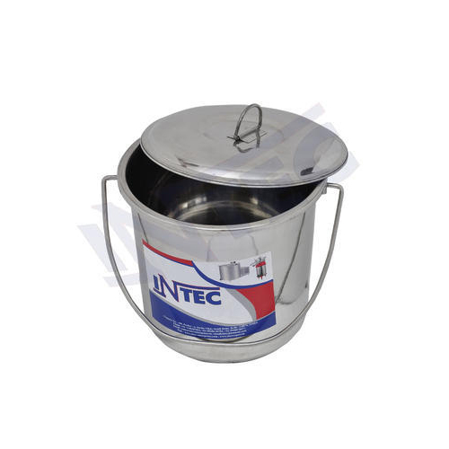 7 Ltr / 10 Ltr / 15 Ltr / 20 Ltr Intec - Stainless Steel Milk and Water Bucket With Lid