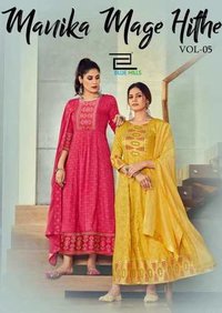 Manika Mage Hithe Vol 5 Gown With Dupatta Collection