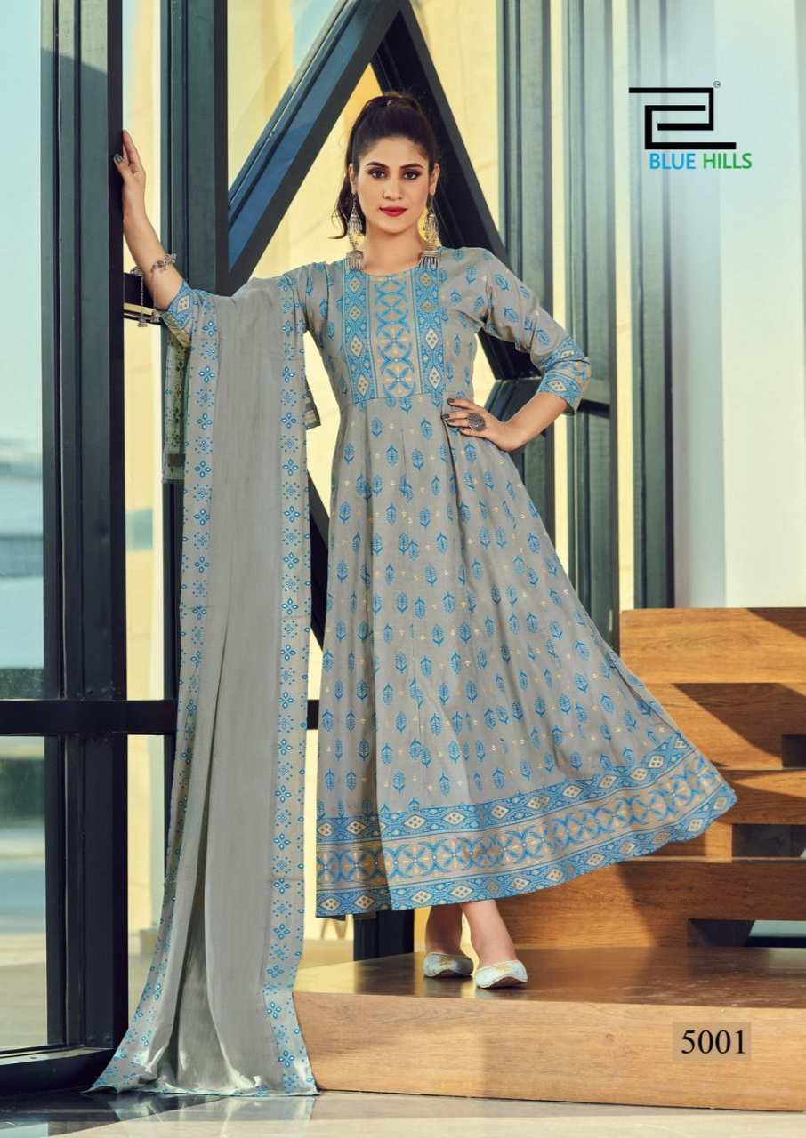 Manika Mage Hithe Vol 5 Gown With Dupatta Collection