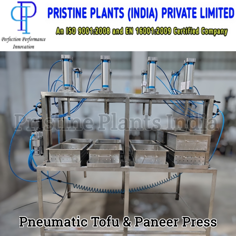 Pneumatic Paneer And Tofu Press - Capacity: 25 Kg/Hr