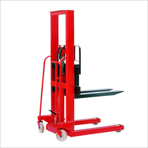 Yellow 1000 Kg Manual Stacker