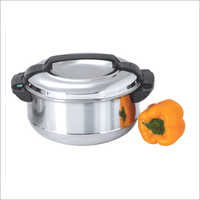Round Stylo Stainless Steel Hot Pot With Lid