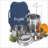 Poshan Stainless Steel Insulated Tiffin Box - Color: Silver